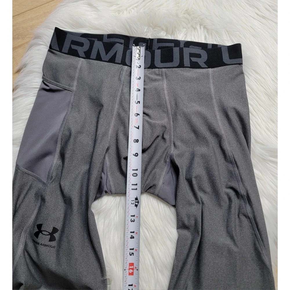 Under Armour Compression Athletic Leggings 3/4 Length Men's Size XL Gray